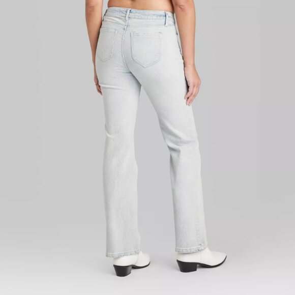 NWT Women's Low-Rise Bootcut Pants - Wild Fable Light Wash - Picture 3 of 3